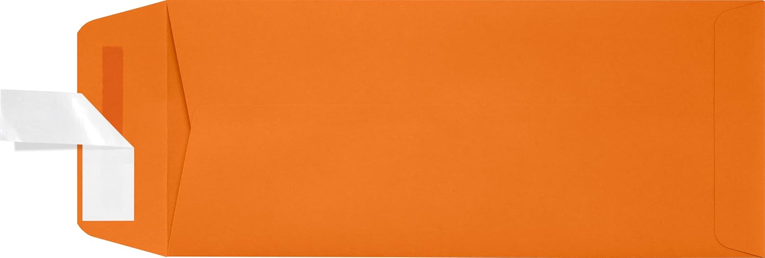 LUXPaper #10 Policy Business Envelopes in Mandarin Orange