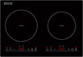 Induction Cooktop 2 Burner 12 in Black Vitro Ceramic - Compact Power