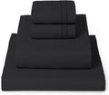 California King Black Sheets Set - 4 PC Cooling, Extra Soft