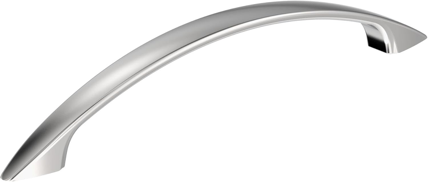 Amerock Arc 5-1/16 inch Polished Chrome Cabinet Pulls - 10 Pack