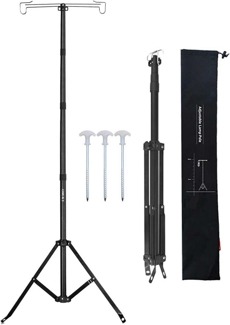 Adjustable Telescopic Lantern Stand for Outdoor Camping