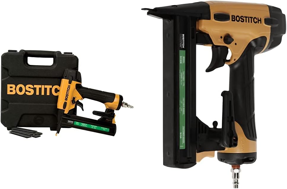 BOSTITCH Finish Nailer Kit with Crown Stapler for Precision Work