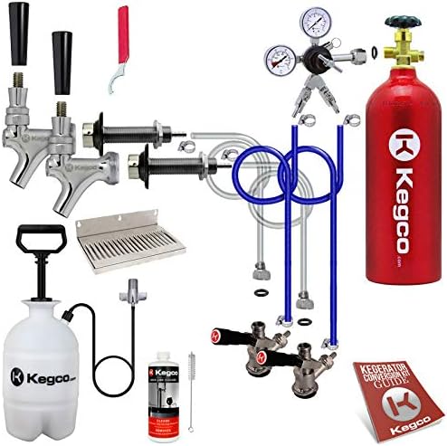 Upgrade to Effortless Pouring - Kegco 2-Tap Kegerator Kit