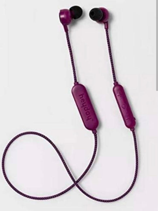 Heyday Purple Plum Bluetooth Earbuds: Wireless Freedom
