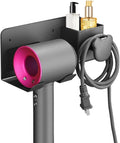 Hair Dryer Holder Wall Mounted Adhesive/Drilling - Space-Saving