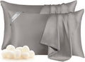 Mulberry Silk Pillowcases Set of 2 Queen - Smooth, Breathable Sleep
