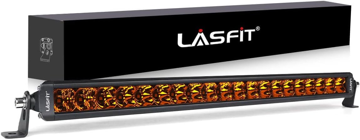 LASFIT 22 inch Amber Light Bar for Off Road Driving Needs