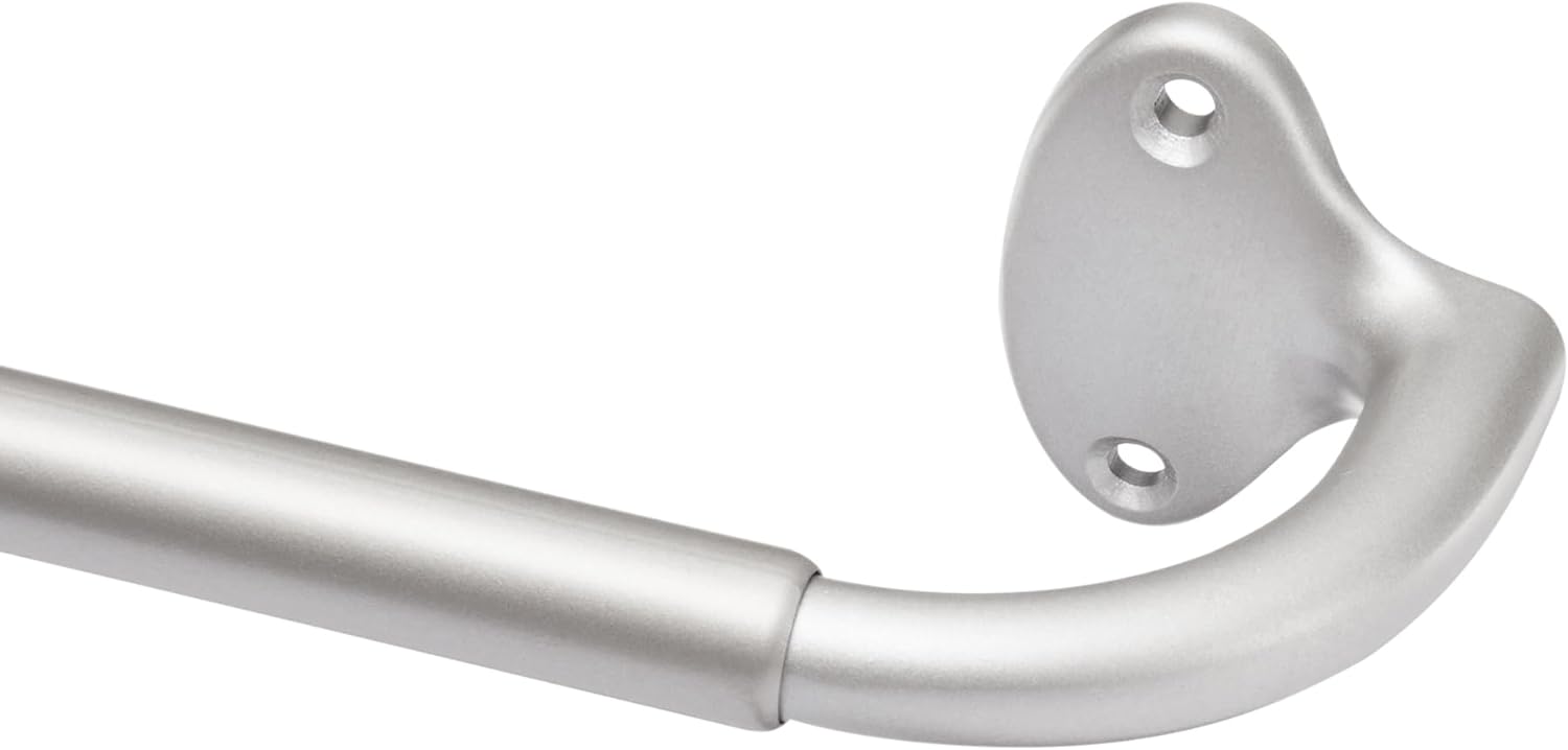 Basics Blackout Curtain Rod - Adjustable Length, Nickel
