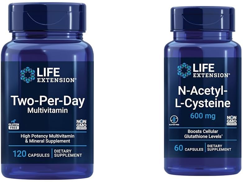 Life Extension Two-Per-Day Multivitamin with NAC for Health