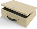 Portable Fire Safe Box with Key Lock - Large Document Security