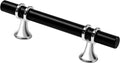 Cabinet Pulls 10 Pack Matt Black and Silver 3 in Hole Centers