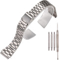 18mm Stainless Steel Replacement Watchband Compatible with Casio
