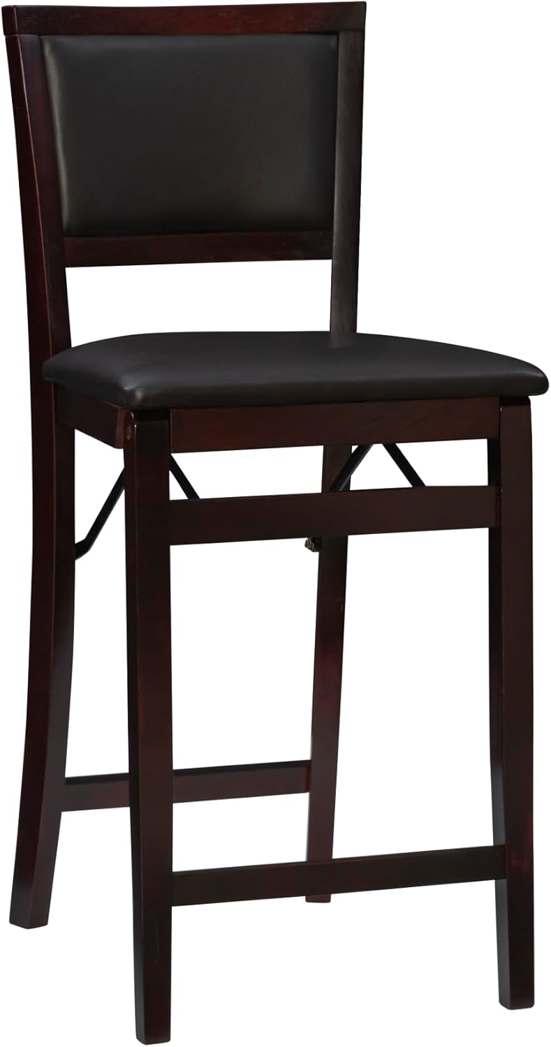 Linon Keira 24-Inch Folding Counter Stool - Stylish Space-Saving Solution!