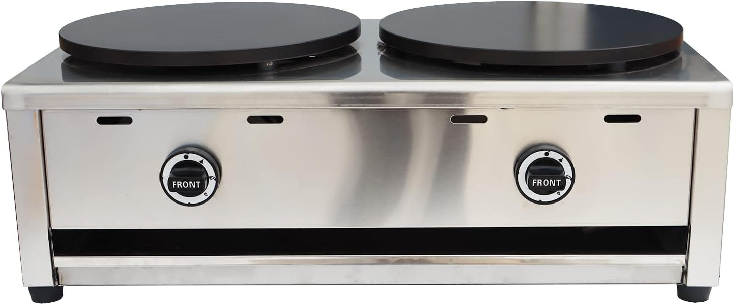 TECHTONGDA Double-Headed Crepes Maker - Efficient Gas-powered Performance