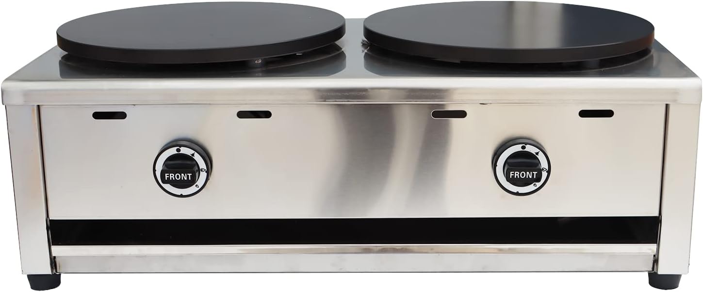 TECHTONGDA Double-Headed Crepes Maker - Efficient Gas-powered Performance