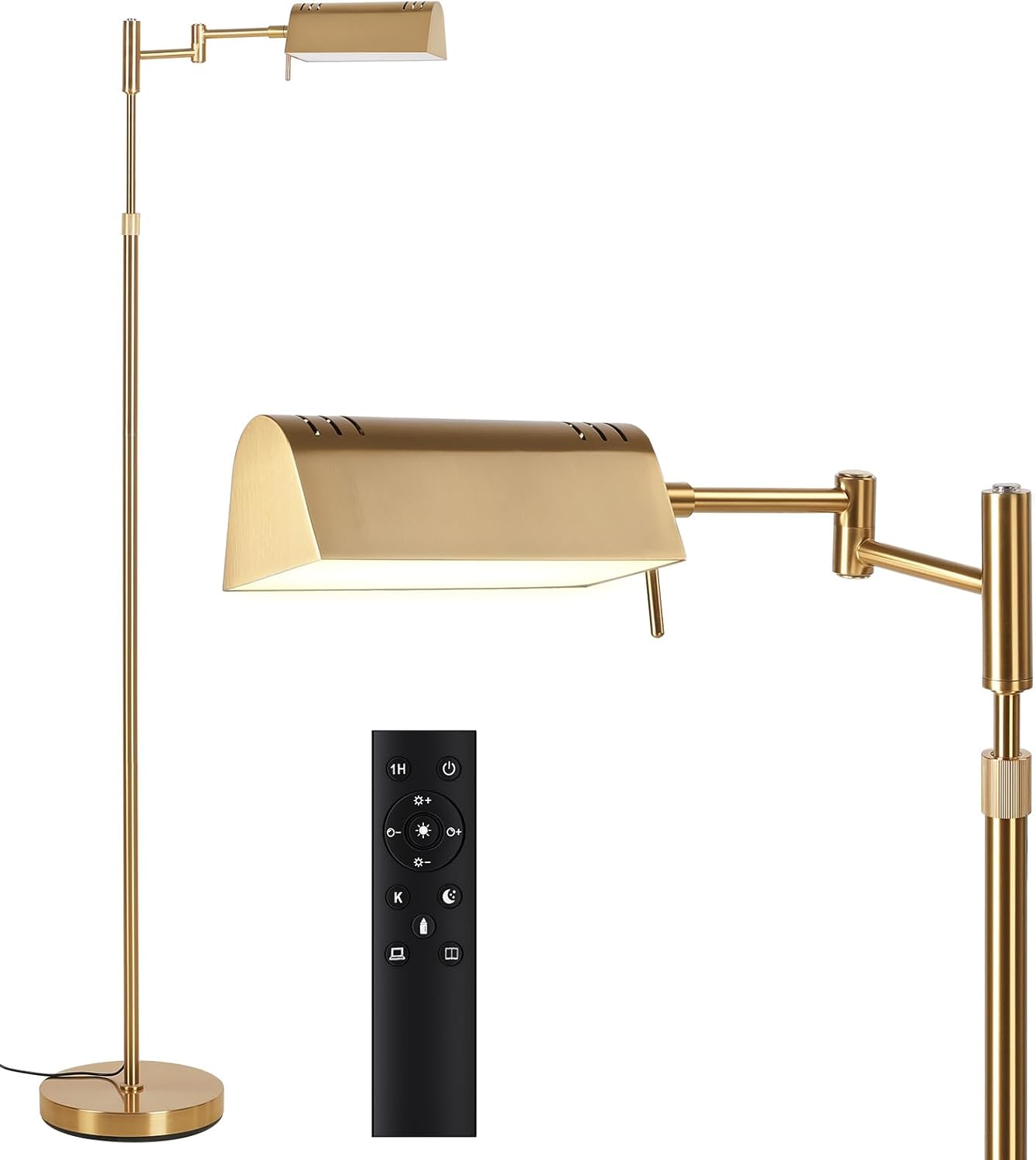 SUNMORY Dimmable LED Pharmacy Floor Lamp for Bright Reading