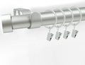 Heavy Duty Silver Curtain Rod Set - 88 in