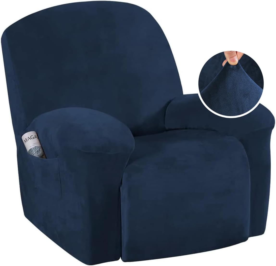 H.VERSAILTEX Recliner Sofa Cover - Soft Velvet Non Slip Fit
