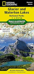 Glacier and Waterton Lakes National Parks Map - Trails Illustrated