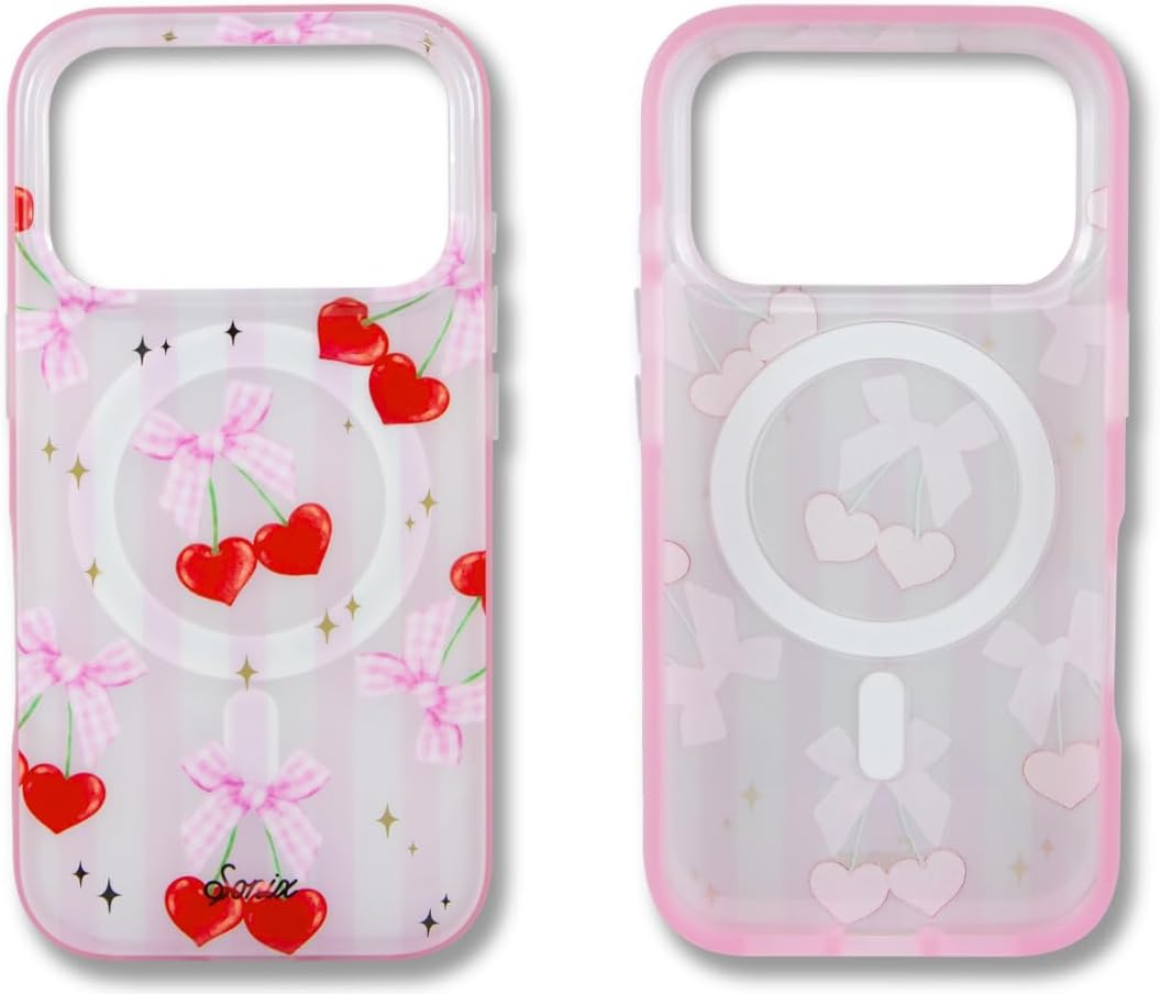 Sonix Case for iPhone 17 Pro with Chic Coquette Cherries Design