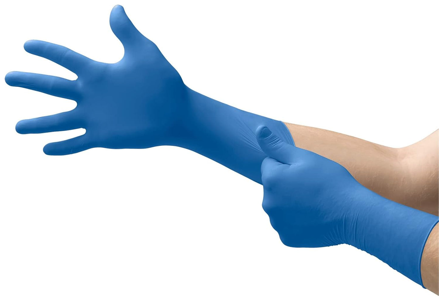 Ansell MICROFLEX SafeGrip SG-375 Exam Gloves - Size L, Blue