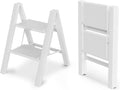 WOA WOA Step Ladder 2-Step - Wide Treads, Foldable Aluminum Stool