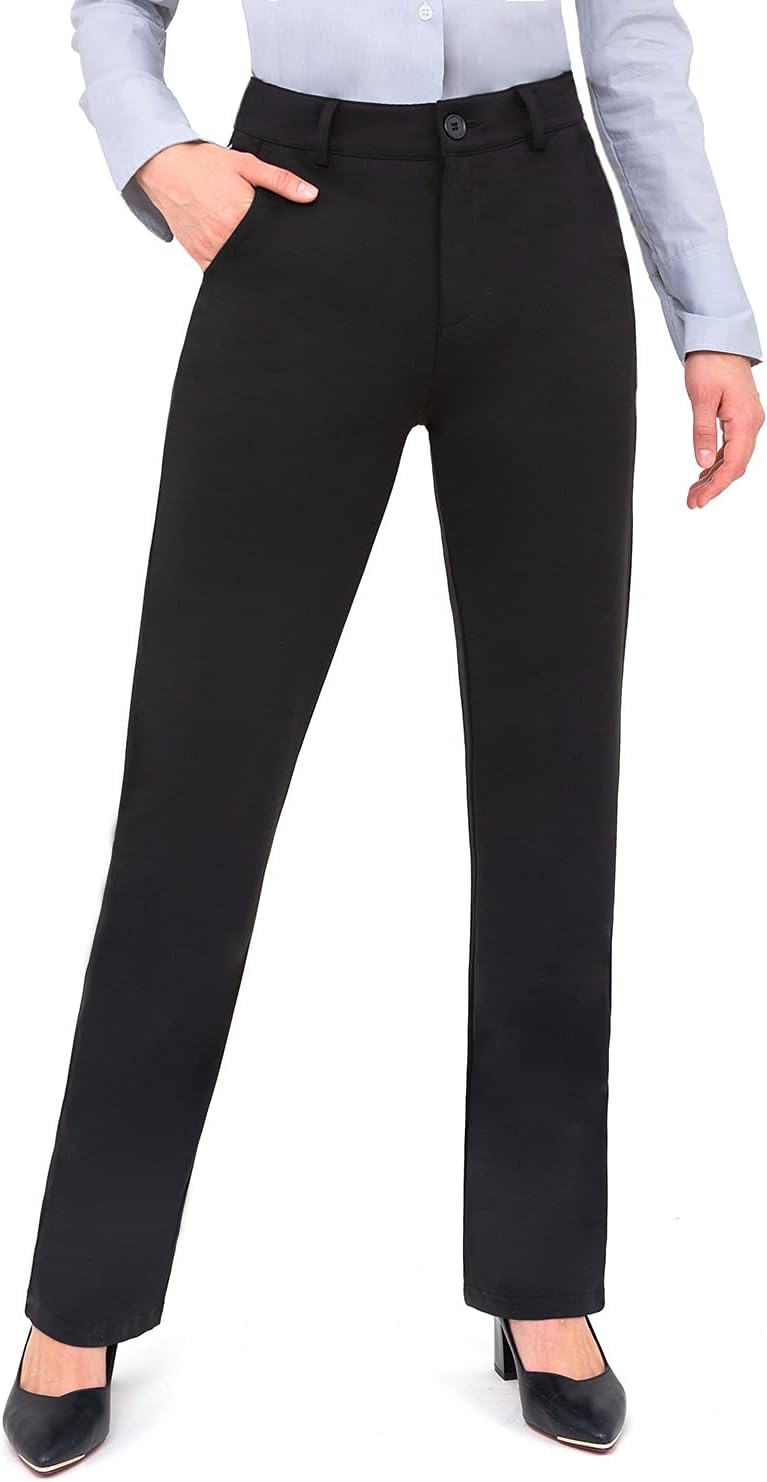 Bamans Dress Pants for Women: Tummy Control Office Trousers
