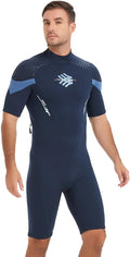 Wetsuits for Men 3mm Back Zipper Neoprene Shorty - Warm Protection