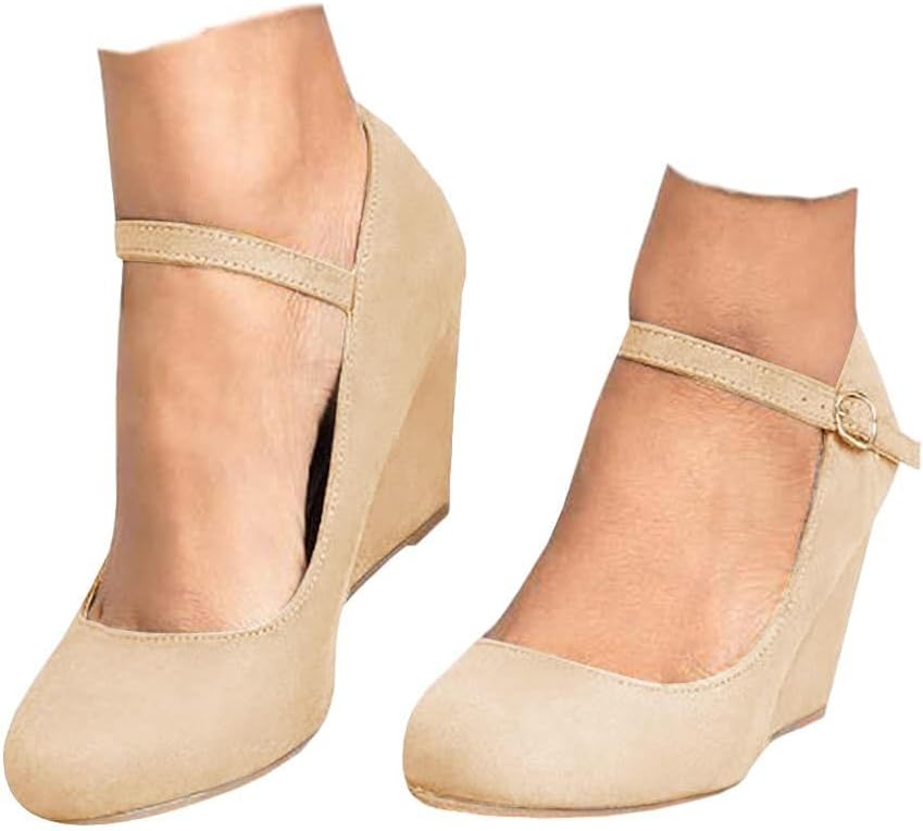 Coutgo Womens Wedge Pumps for Comfort and Style in Any Season