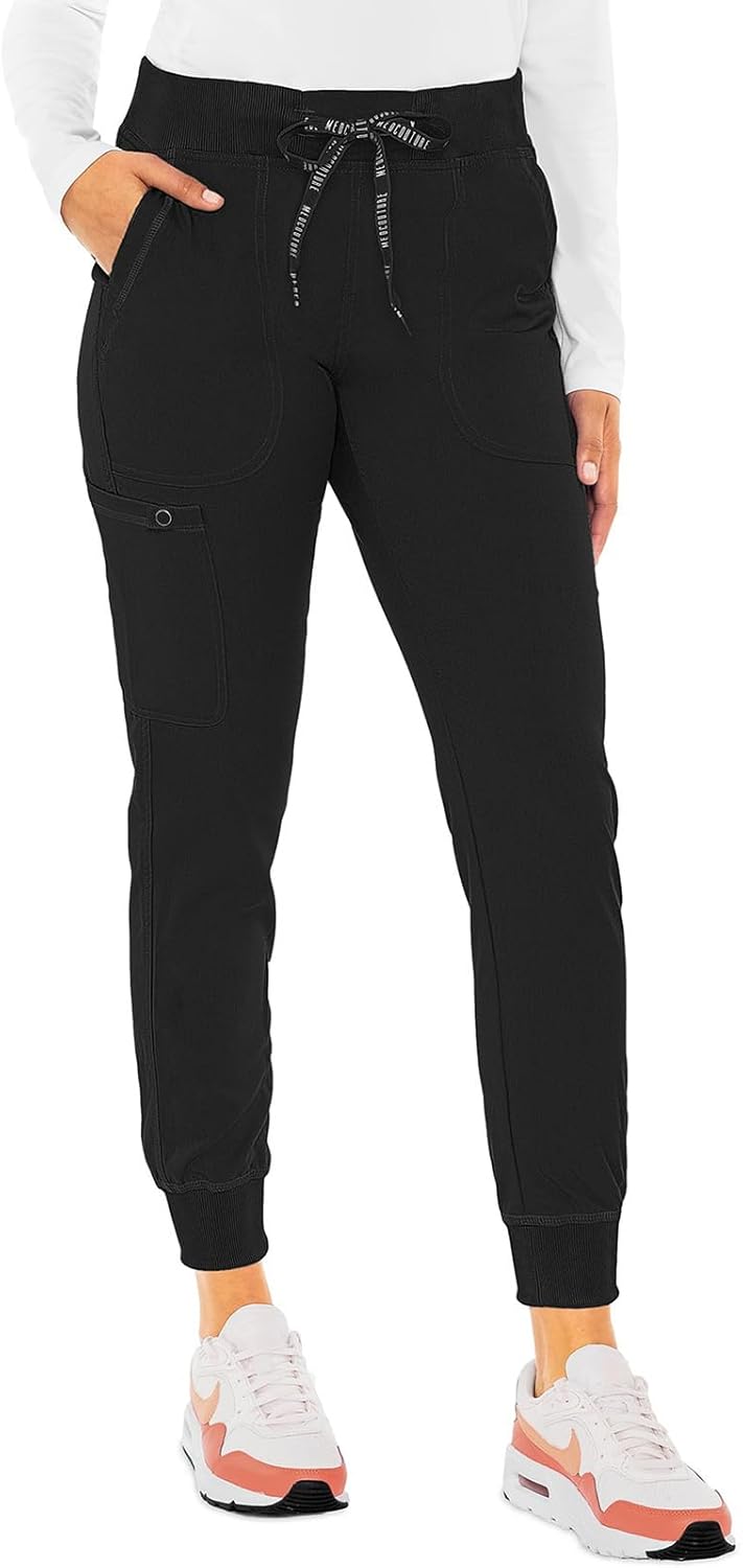 Med Couture Jogger Pants for Women with 5 Pockets and Comfort