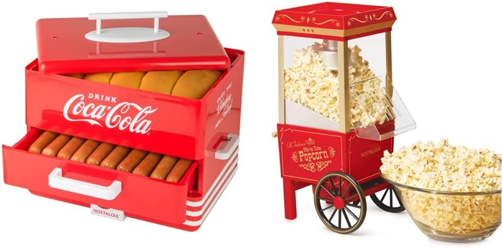 Coca-Cola Hot Dog Steamer & Popcorn Maker