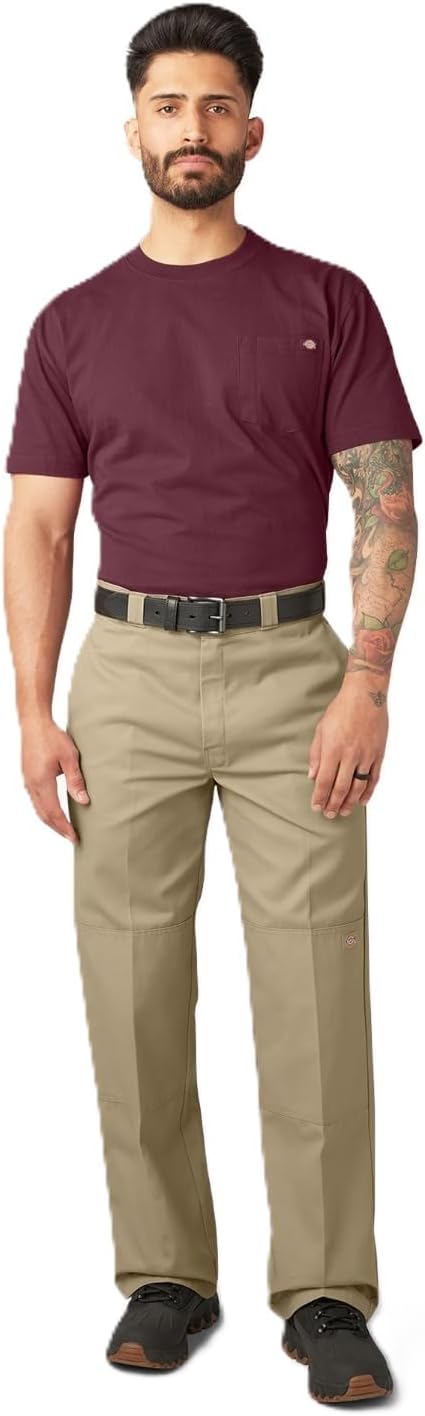Dickies Men's Loose Fit Double Knee Work Pant for Durability