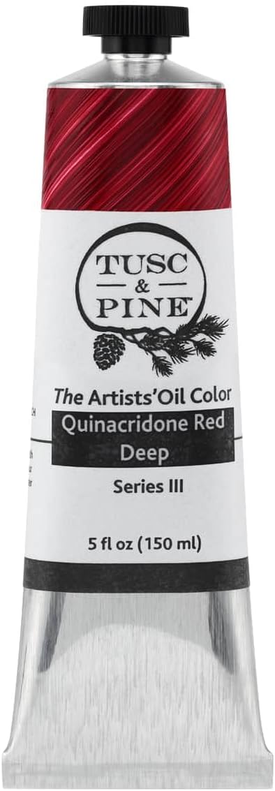 Tusc & Pine Artist Oil Paint - Quinacridone Red Deep 150 ml
