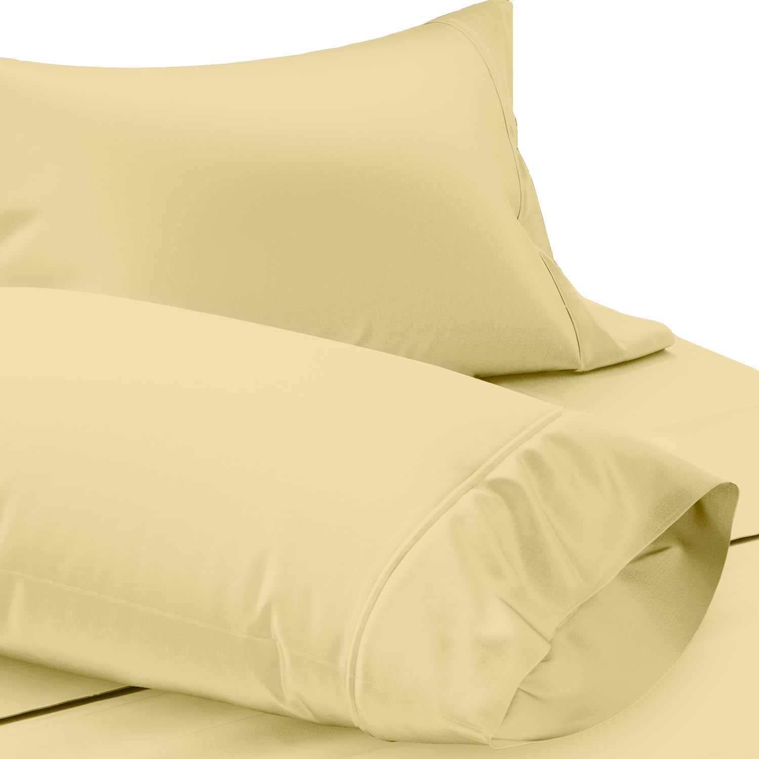 Luxurious 100% Egyptian Cotton King Size Pillow Cases Set of 2