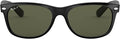 Ray-Ban RB2132 New Wayfarer Polarized Square Sunglasses - Classic Fit