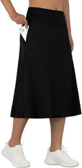 Women's Midi Skort 28in Knee Length - Athletic Skort with Pockets