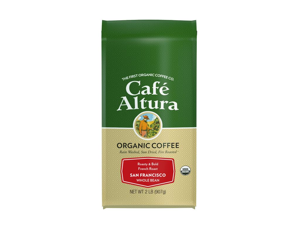 Cafe Altura Whole Bean Organic Coffee, Dark Roast 2 lb Bag Review