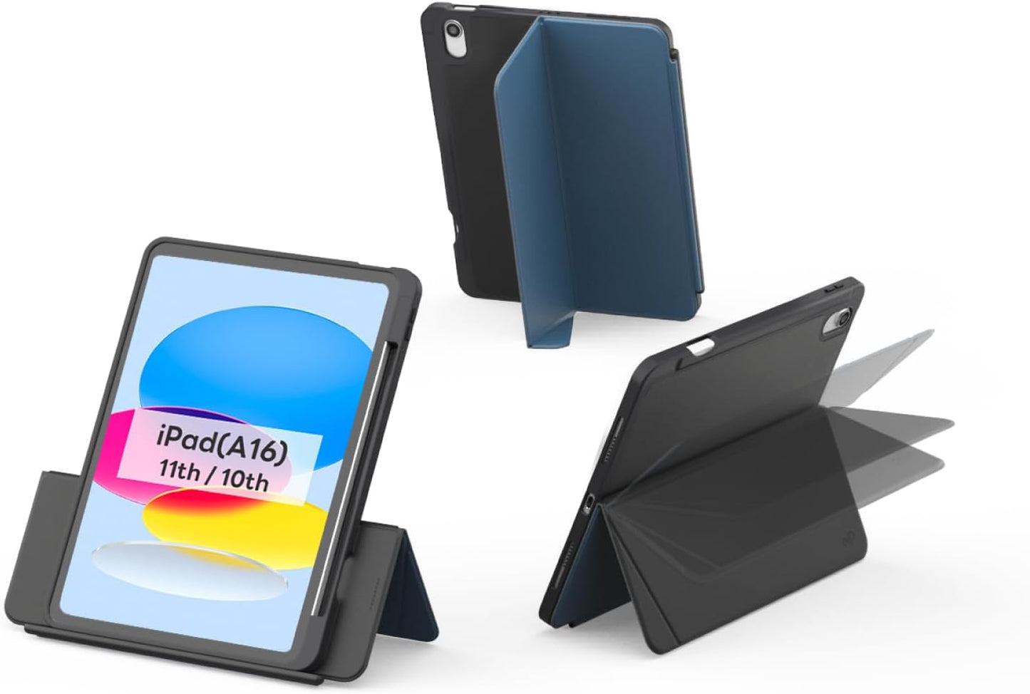 EIP iPad Case with Adjustable Hinge Stand for 11th/10th Gen