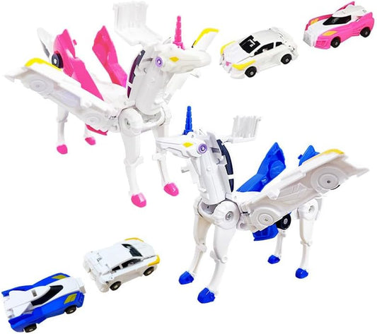 Magical Unicorn Racing Car Set - Transforming Deformation Toy