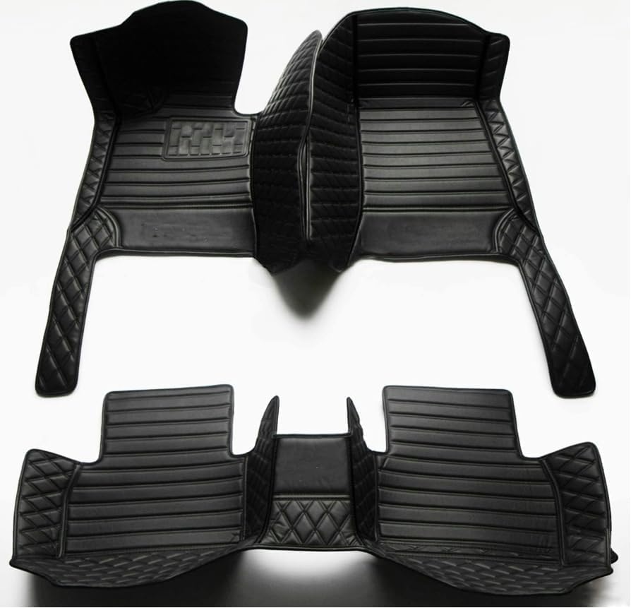 Luxury Leather Car Floor Mats Custom Personalized Full Coverage