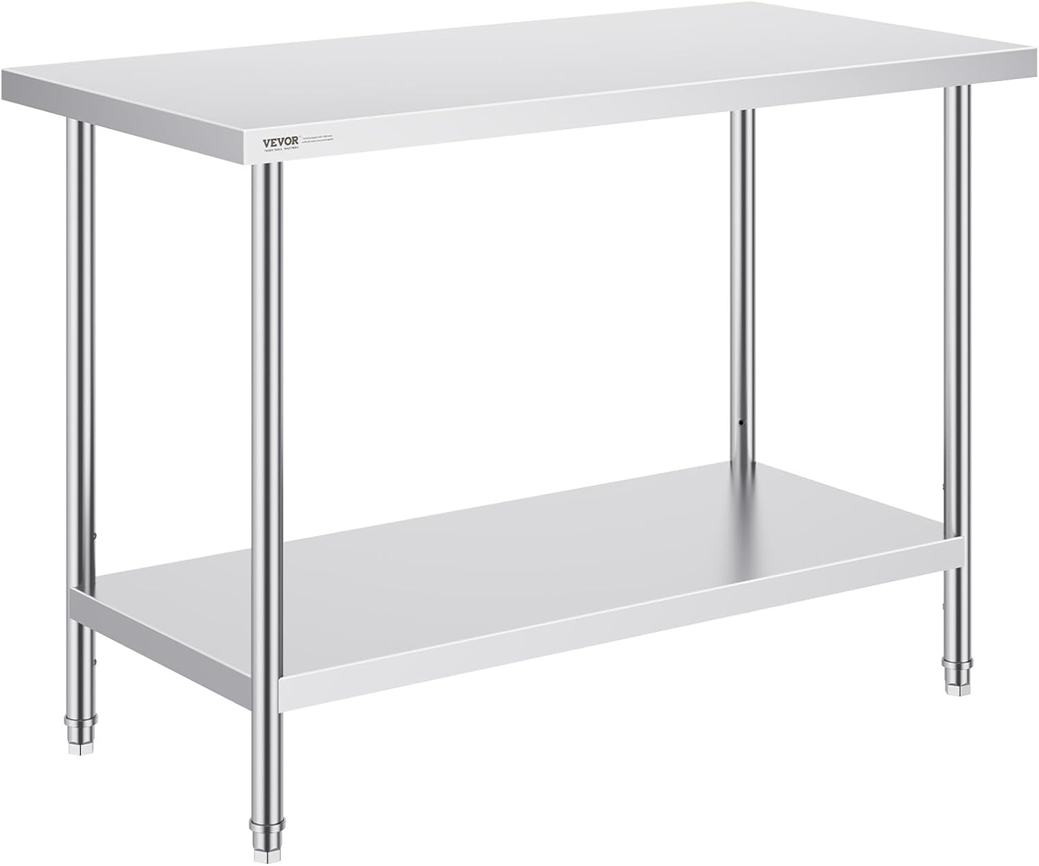 VEVOR Stainless Steel Prep Table for Kitchen and Garage Use