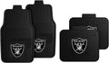 Fanmats Las Vegas Raiders Car Mats Set of 4 for All Weather Use