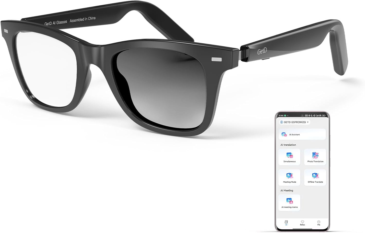 GetD AI Glasses for Men & Women with Smart Features and Style