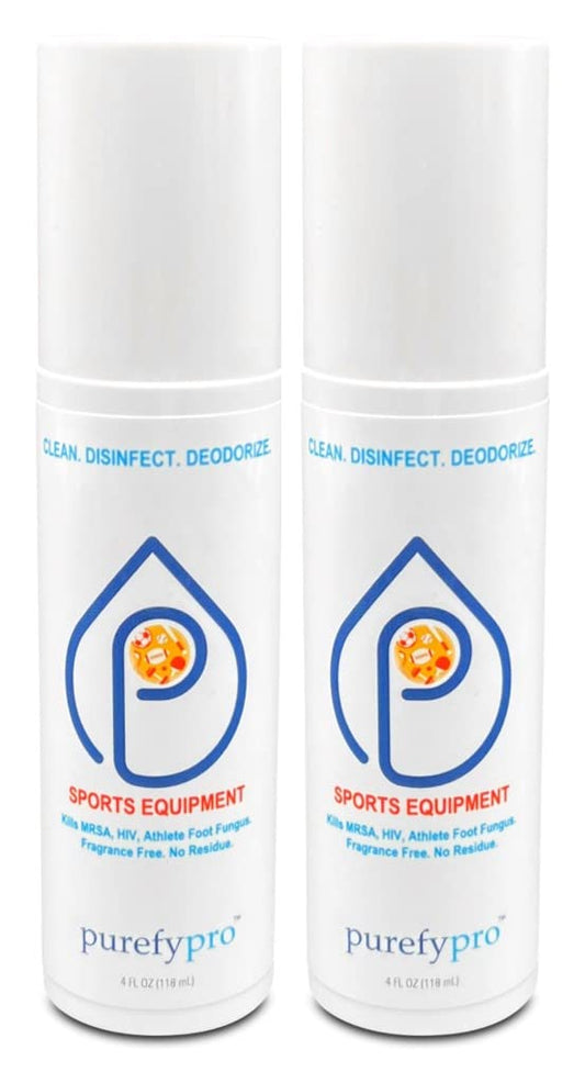 PUREFY 4oz Sports Disinfectant Spray - Kills 99.9999% Germs, No Rinse, No Residue