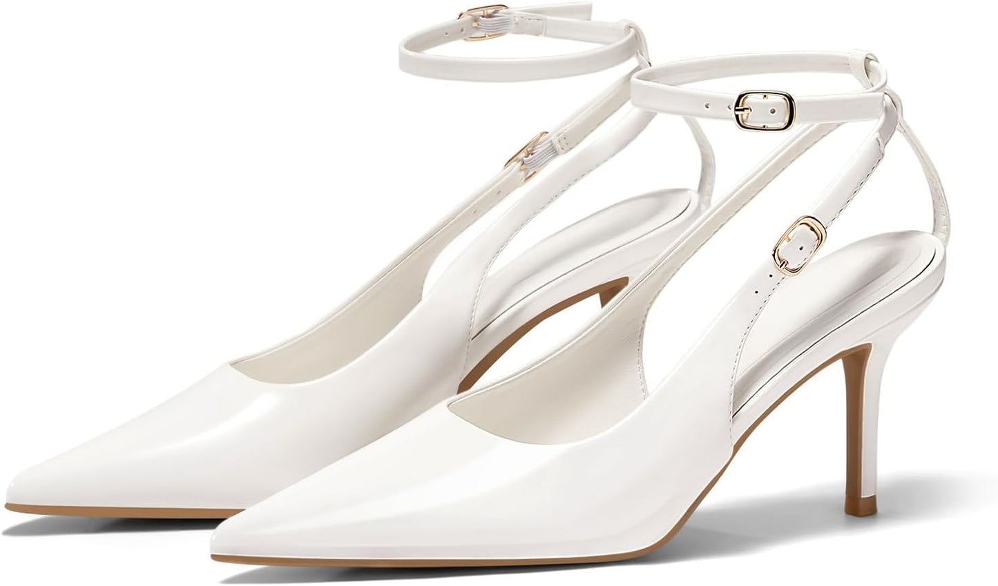 Coutgo Womens Slingback High Heels for Chic Everyday Style