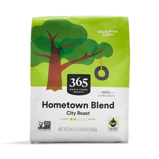 24 OZ Hometown Blend Whole Bean Coffee - Perfect Wake-Up Boost!