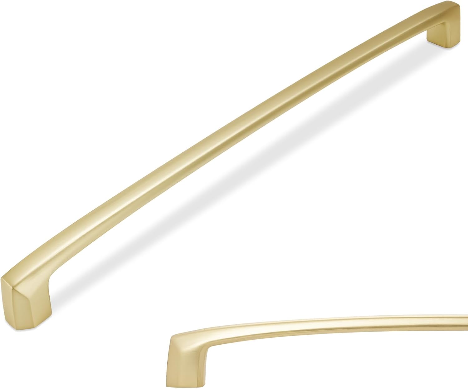 10 Inch Kitchen Cabinet Handles Brushed Brass Pulls for Cabinets