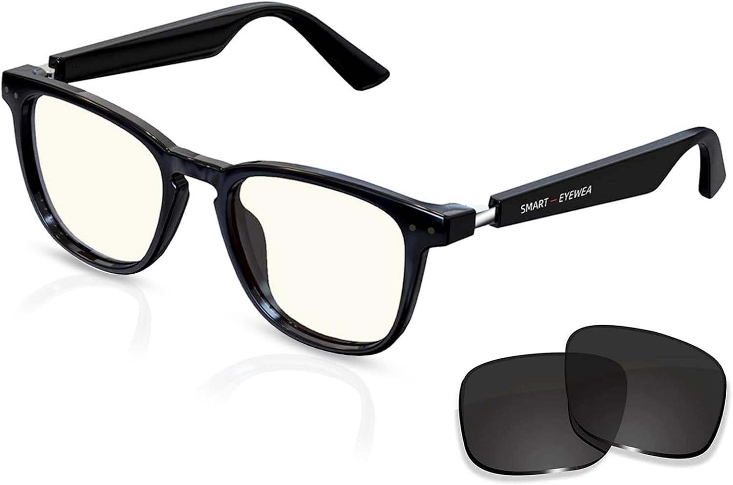 Wireless Music Smart Glasses w/ Blue Light Filter & Touch Controls