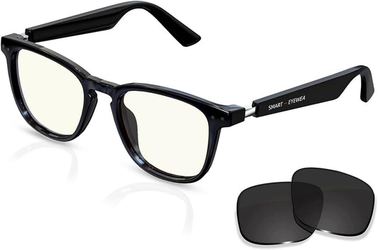 Wireless Music Smart Glasses w/ Blue Light Filter & Touch Controls