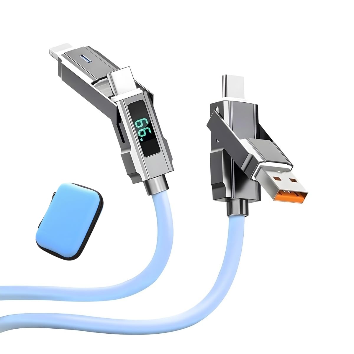 Chubby Silicone USB C Fast Charger with LED Display